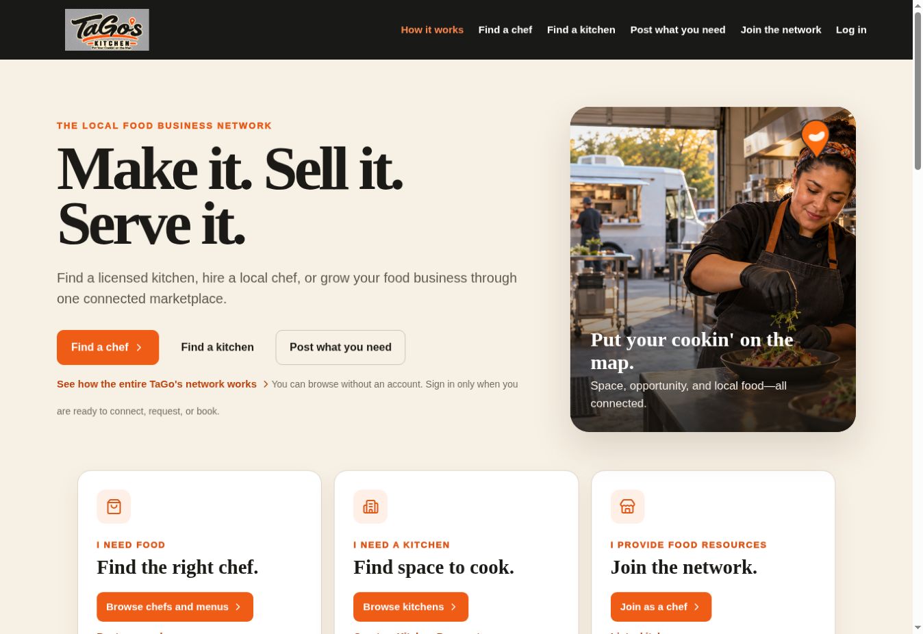 TaGo’s Kitchen homepage